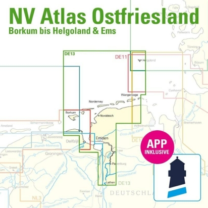 NV Atlas Duitsland DE 13 - Ostfriesland, Borkum bis Helgolan