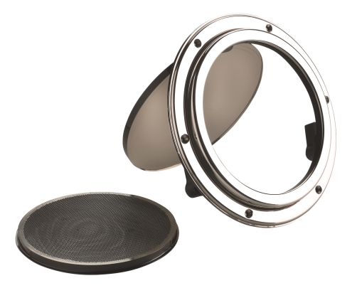 Patrijspoort PQ51+ hor D 125 mm RVS smoke acrylaat