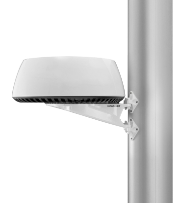 Mast Mount for 18" Garmin radome, Navico BR24 / 3G / 4G and KVH M3 / Raymarine 37 STV / Intellian i3