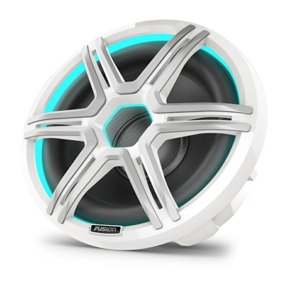 Fusion Apollo™ subwoofer, 12-inch nautische subwoofer met LED-verlichting en grille in Sports White