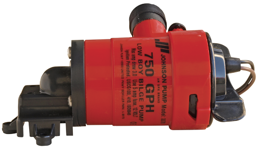 Johnson Pump Low Boy Bilgepomp ( cartridge type ) L550  12V / 3 0A  50l/min  Slangaansluiting 3/4  1