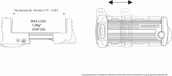 ROKK Universal Phone Clamp (voor Mini + Midi)