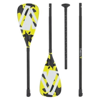 Yellow V 3 delen peddel, aluminium v2.0 voor Stand up paddling en of kayaking