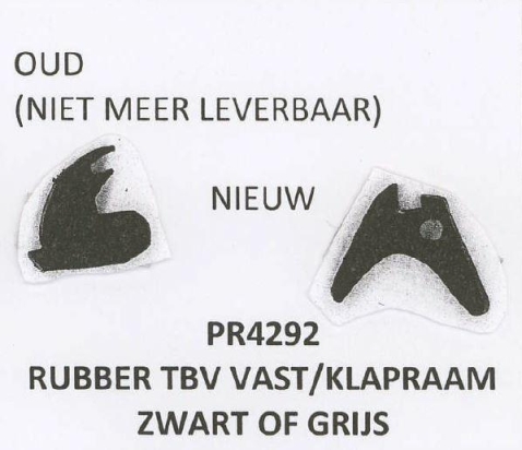Rubber profiel grijs (v rp 5840)