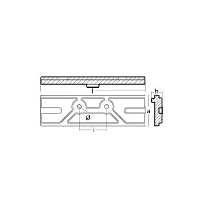 Zinc Mercury/Mariner, Force Transom Bracket, Power Trim Anodes