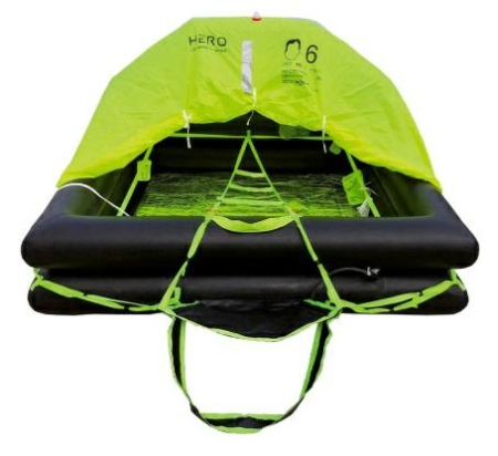 Reddingsvlot offshore ISO9650-1 6p tas TSLG