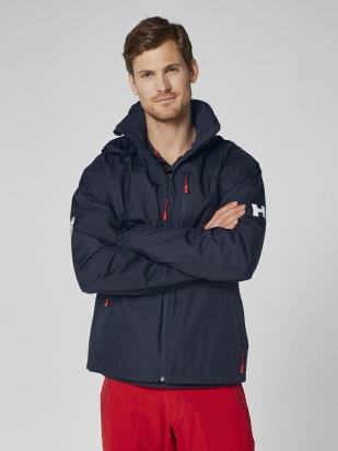 CREW HOODED MIDLAYER JACKET 597 NAVY