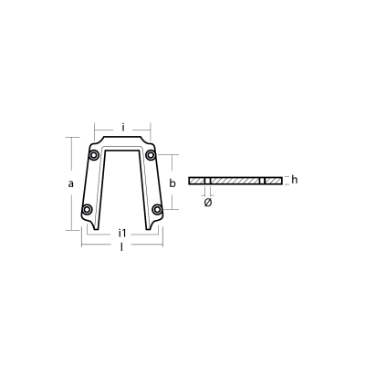 Zinc Yamaha Plate for stern drive