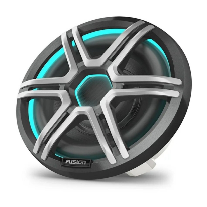 Fusion Apollo™ subwoofer, 10-inch nautische subwoofer met LED-verlichting en grille in Sports Grey