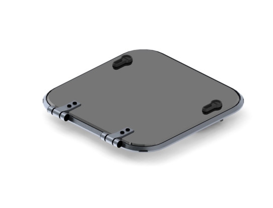 Planus vluchtluik 471x471mm new lock
