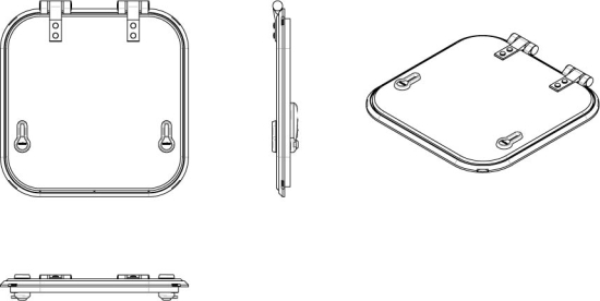 Planus vluchtluik 424x424mm new lock