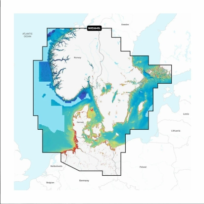 Kaart Large Navionics vision+, Scandinavia, South and Germany- 010-C1274-00