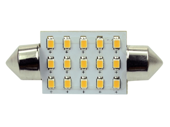 Ledlamp led15 festoon 10-30V 37mm 2700k