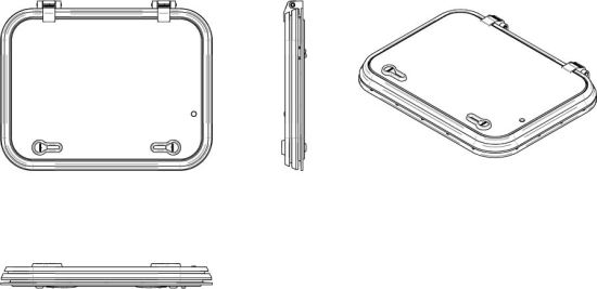 Libero dekluik 500x370mm new lock (R=55mm)