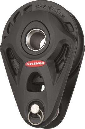 RF74108A Ronstan Core 75mm, 1-schijfsblok, pen, mastvoet
