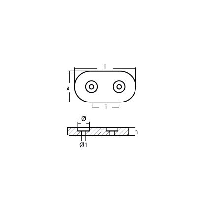Zinc Kamewa  Block for Jet FF 375S Classe V2000