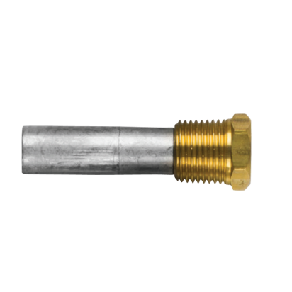 Zinc+Brass Pencil complete anode  Ø5/8'' L=2'' thread=1/2''NPT