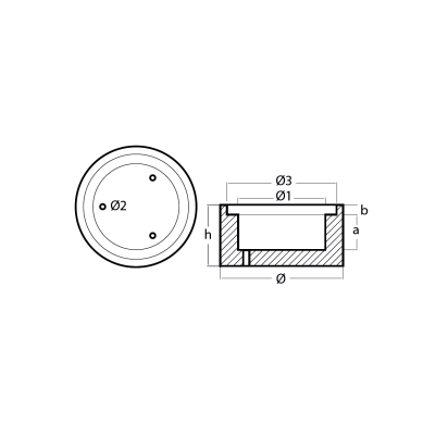 Zinc San Lorenzo prop anodes Ø 185