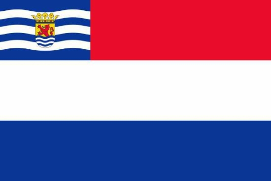 Nederlandse vlag met inzet Zeeuwse vlag 70x100cm