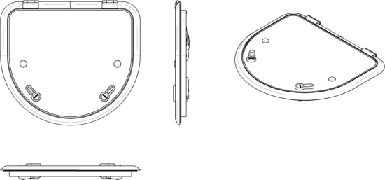Altus vluchtluik D520 Satin new lock 518x450mm