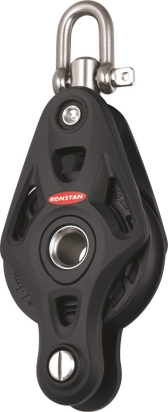 RF74110 Ronstan Core 75mm, 1-schijfsblok, swivel, hondsvot