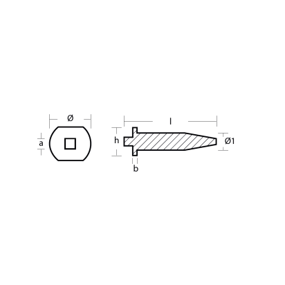 Zinc Yamaha Cylinder Crankcase anode 4-70HP