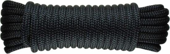 Landvast Deluxe met 40 cm oog 12 mm x 6 m zwart