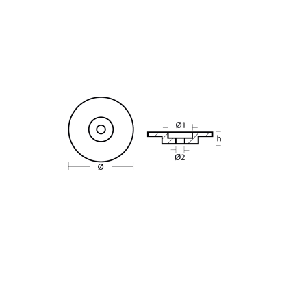 Zinc Nissan Tohatsu Plate for 40-140 HP Engines