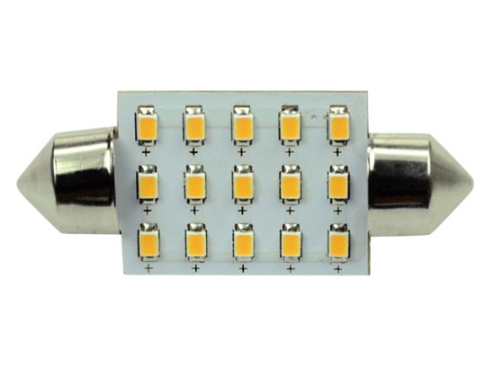 Ledlamp led15 festoon 10-30V 42mm 2700k