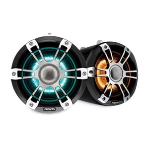 Fusion® Signature Serie 3 nautische wake tower luidsprekers, 7,7" 280 watt Sport chroomkleurig