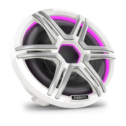 Fusion Apollo™ subwoofer, 10-inch nautische subwoofer met LED-verlichting en grille in Sports White