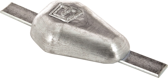 Las anode zink, bruto gewicht 1kg