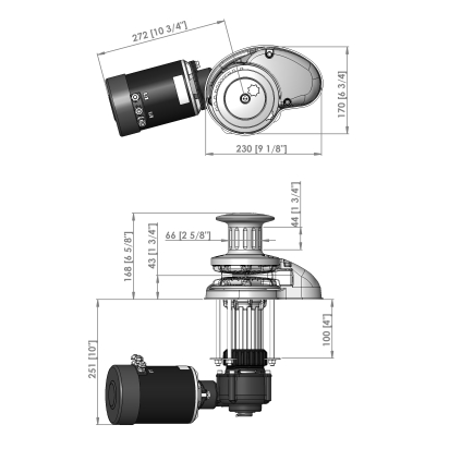 RC10 8mm-5/16" Capstan 100TDC 24V S/S