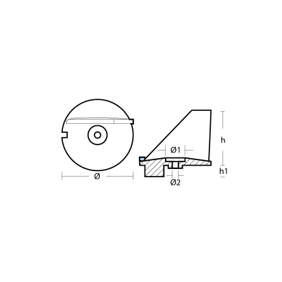 Zinc Nissan Tohatsu Skeg for 60-70-90 120-140 HP Engines