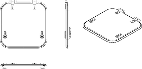 Planus vluchtluik 471x471mm new lock