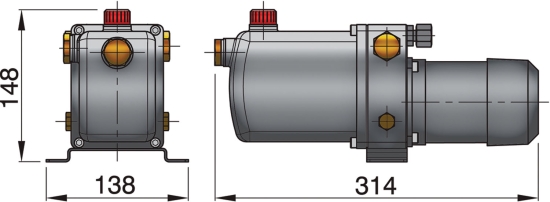 Electro Hydraulische pomp,24v, capaciteit 1450cc