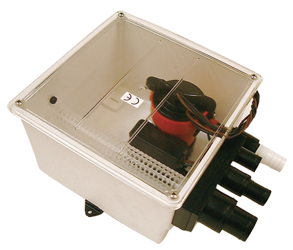 Johnson Pump Douche-afvoerset Multiport  12V / 3 4A  72l/min  Aansluiting In: 1x 3/4 - 1x 3/4 / 1 -