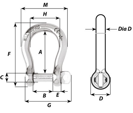 Harpsluiting zelfborgend RVS 10 mm