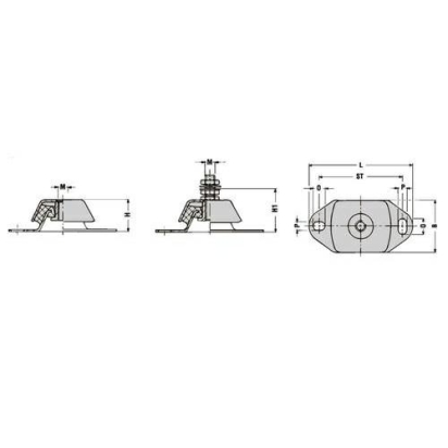 Trillingdemper PC-140 NR 55 Gr. Shore