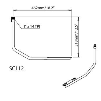 GPS / VHF / Navtex antenna mount (port mounted)