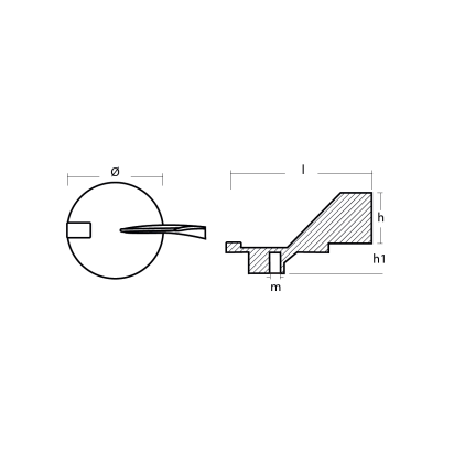 Zinc Yamaha Skeg for  50-115HP