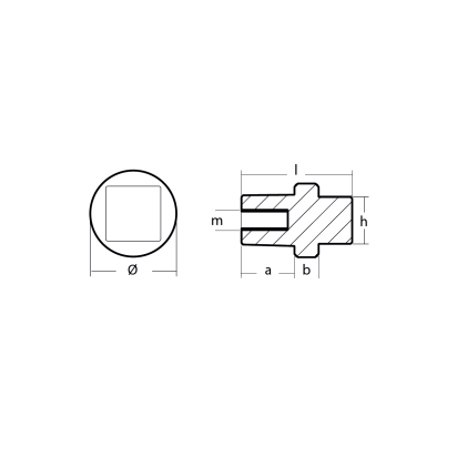 Zinc Yamaha Cylinder Crankcase anode 80-100HP