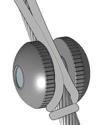Shroudcleat stagkikker 10 mm p/st