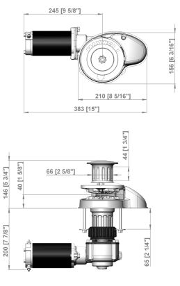 RC8-8 165TDC 24v  - Capstan