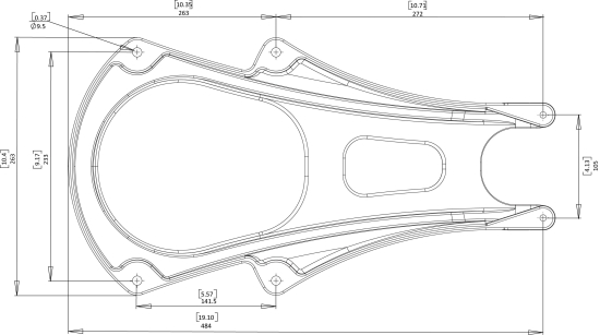 Mast Mount for Raymarine RD418D/ RD418HD