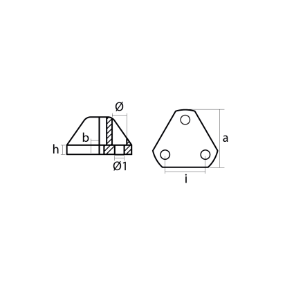 Zinc Flex-o-fold propeller nut