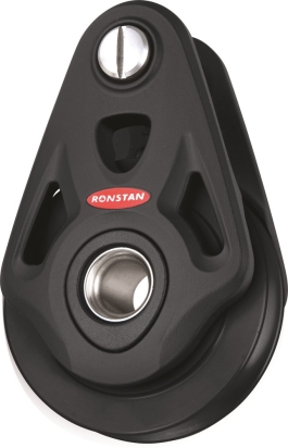 RF64108AW Ronstan Core 60mm, 1-schijfsblok, pen, staaldraad en touw