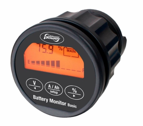 WP-BC Whisper Power Battery Charger 12V/ 40A-3 met WBM Basic Battery Monitor