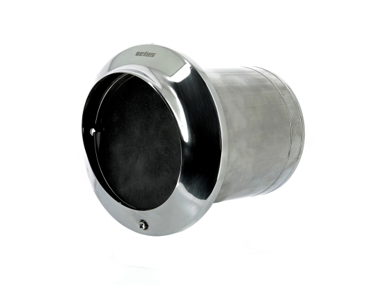 Uitlaatspiegeldoorvoer D 152mm rvs met klep