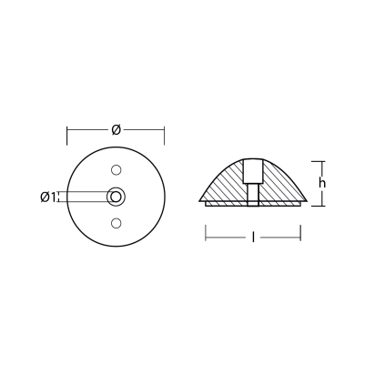 MG Variprop propeller nut VP64